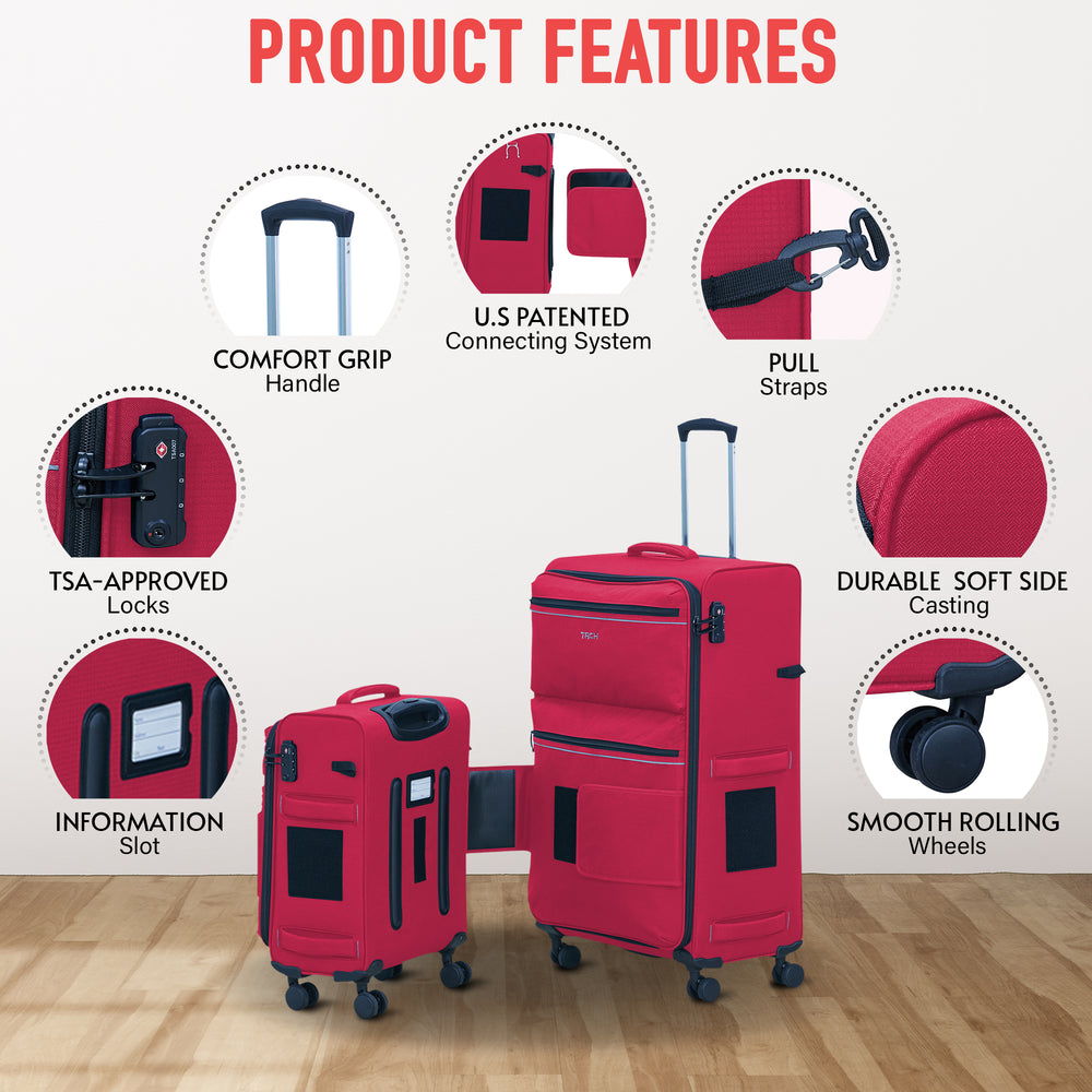 New TACH Samba 2pc Set Large and Carryon