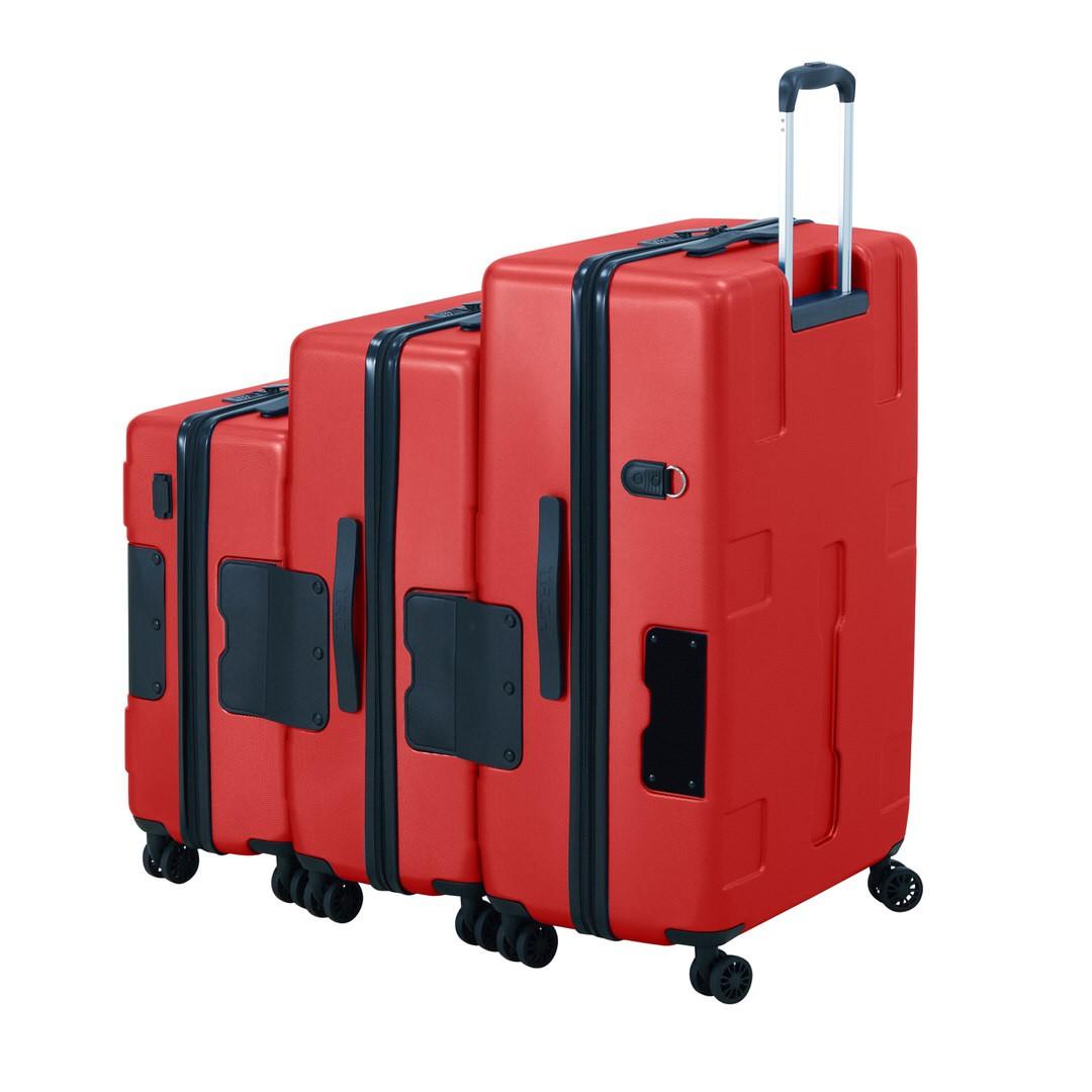 Amazon.com | Tach V3 3-Piece Hardcase Connectable Luggage & Carryon Travel  Bag Set | Rolling Suitcase with Patented Built-In Connecting System |  Easily Link & Carry 9 Bags At Once (wine red) |